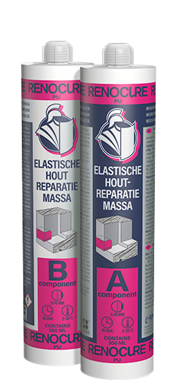 RENOCURE pu 2 Componenten houtreparatiepasta op basis van polyurethaan