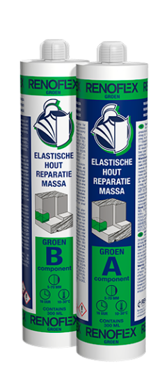 RENOFLEX Groen 2 Componenten houtreparatiepasta op basis van epoxy