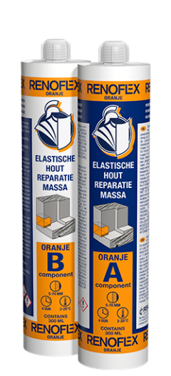 RENOFLEX Oranje 2 Componenten houtreparatiepasta op basis van epoxy
