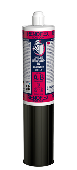 RENOFLEX Rood Duo Snelle elastische reparatie- en lamineerpasta op basis van epoxy